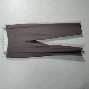 7136 Eileen Fisher greenish brown knit pull on pants S